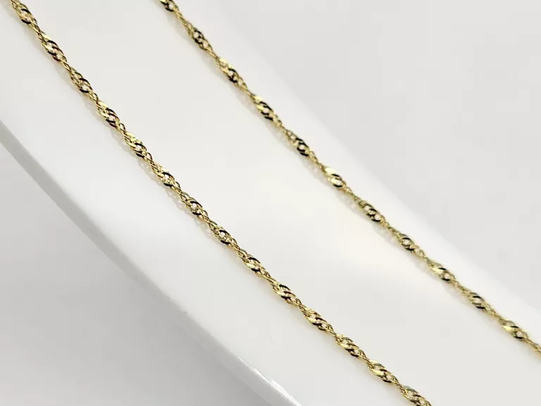 ZŁOTY ŁAŃCUSZEK SINGAPUR 333 0,80G 40CM