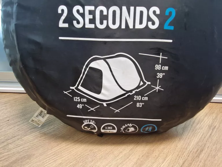 NAMIOT KEMPINGOWY QUECHUA 2 SECONDS F&B 2OS