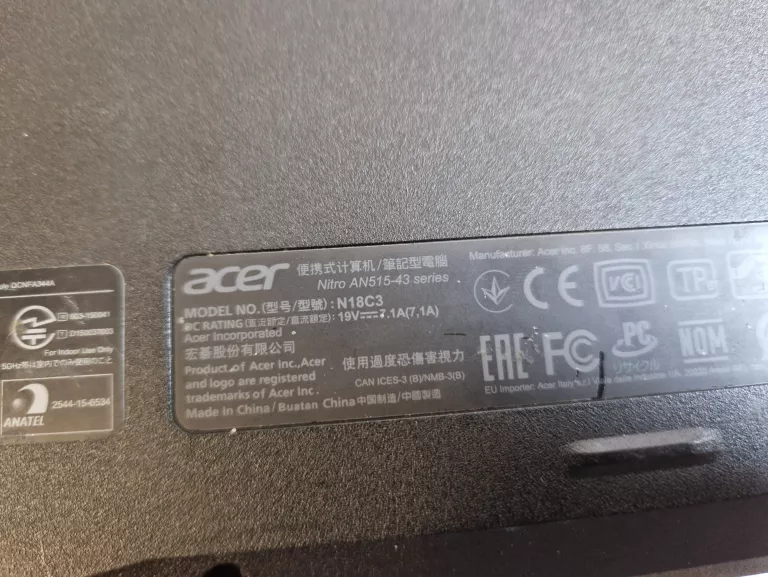 ACER NITRO 5 | RYZEN 5 | RX560 | 16GB | 512GB | ***BEZ ZASILACZA***
