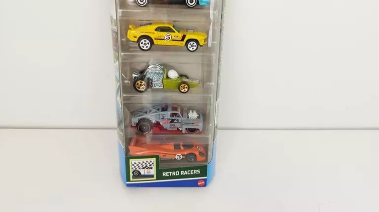 SAMOCHODY HOT WHEELS RETRO RACERS HTV50 5-PAK