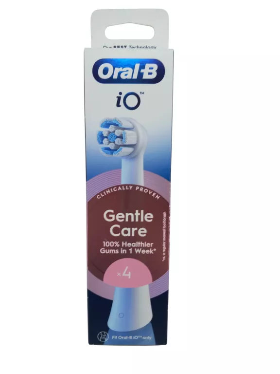 KOŃCÓWKA SZCZOTECZKI ORAL-B IO GENTLE CARE BIAŁY (4 SZT.)