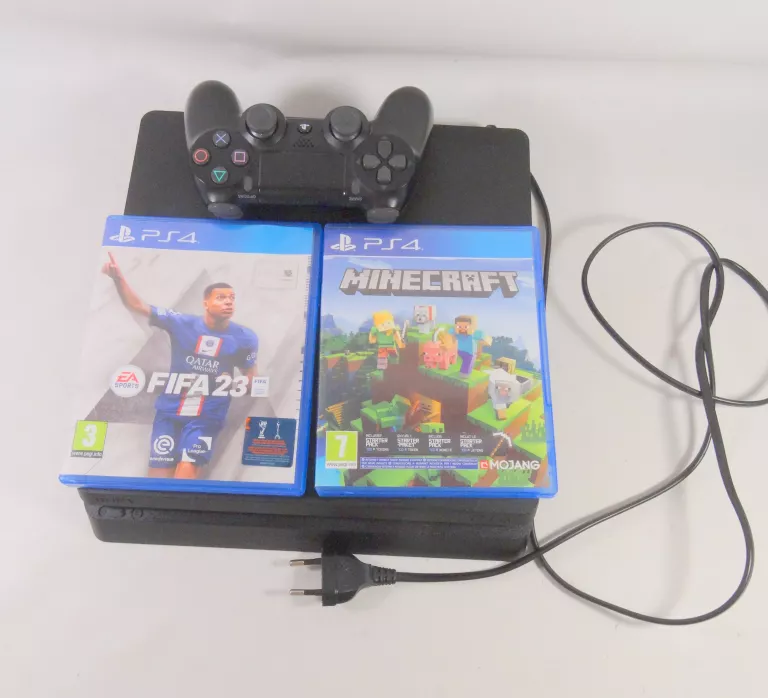 KONSOLA PS4 SLIM 500GB+PAD+2GRY