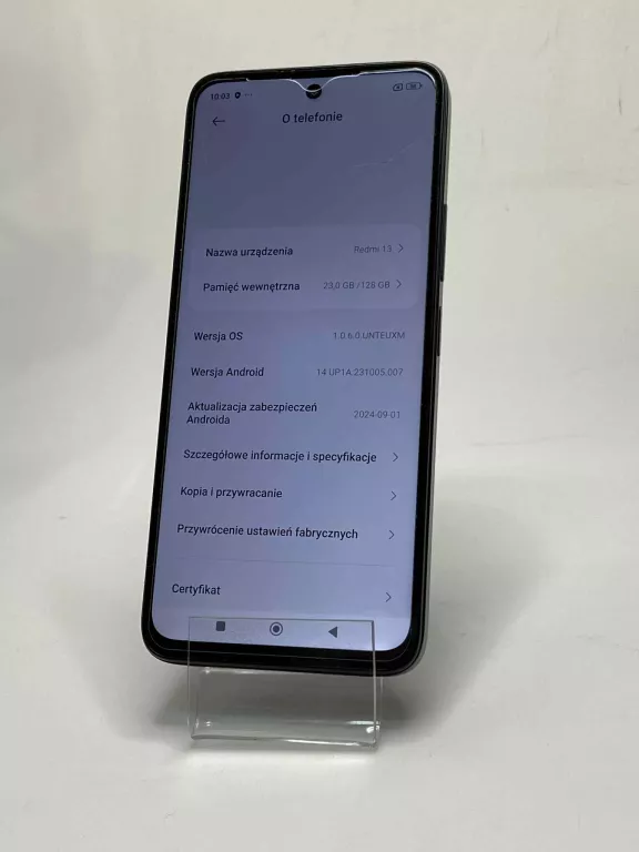SMARTFON REDMI 13 128/6 GB