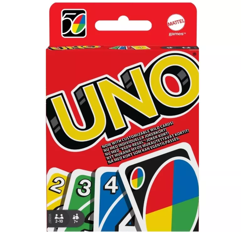 MATTEL UNO IMPREZOWA KARTY DO GRY RODZINNE GRY LOGICZNE DLA DZIECI GRA