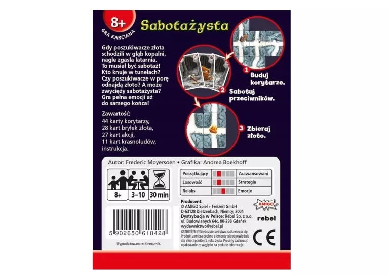 GRA KARCIANA SABOTAŻYSTA REBEL