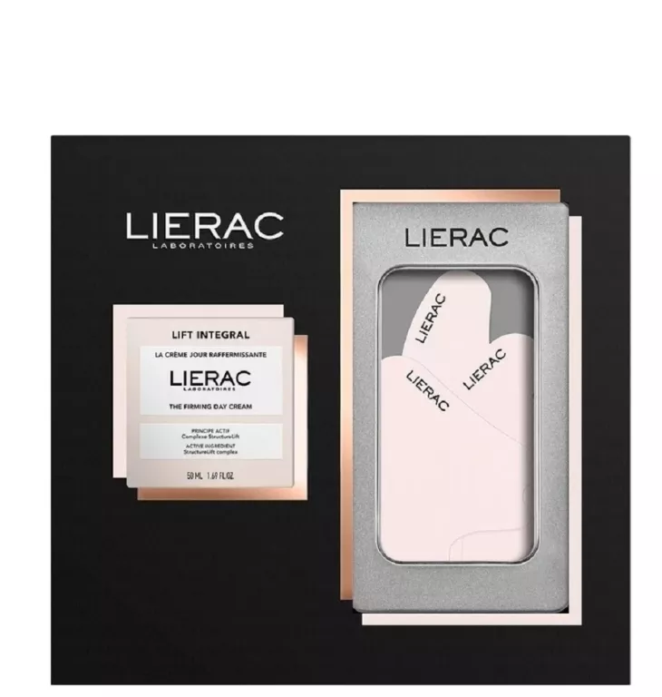 LIERAC ZESTAW LIFT INTEFRAL KREM NA DZIEŃ+PŁATKI TWARZ WIELOKROTNEGO UŻYTK