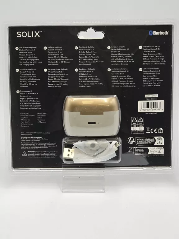 SŁUCHAWKI DOUSZNE SOLIX TRUE WIRELESS