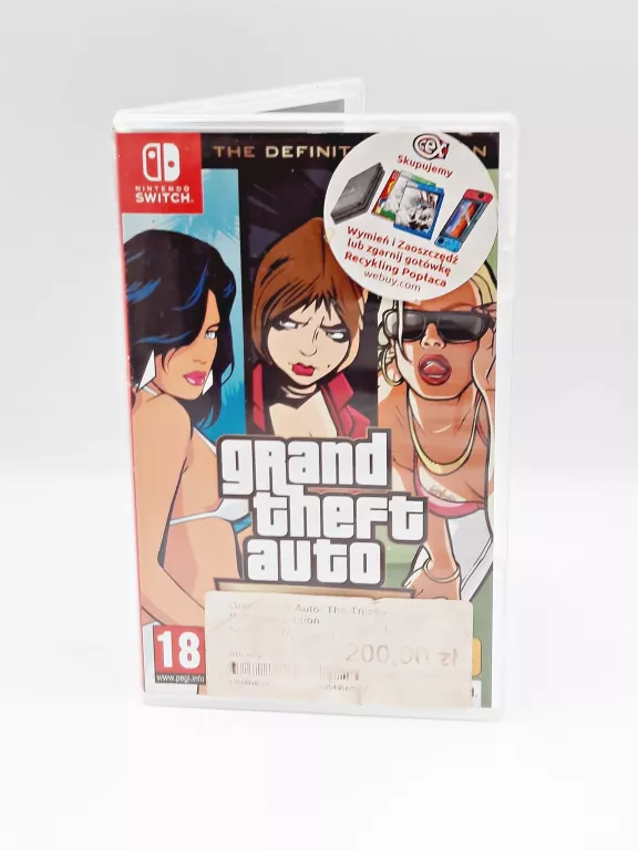 GRA NINTENDO SWITCH GTA THE TRILOGY