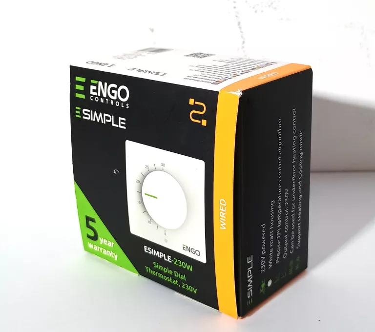 ENGO REGULATOR ŚCIENNY ESIMPLE BIAŁY