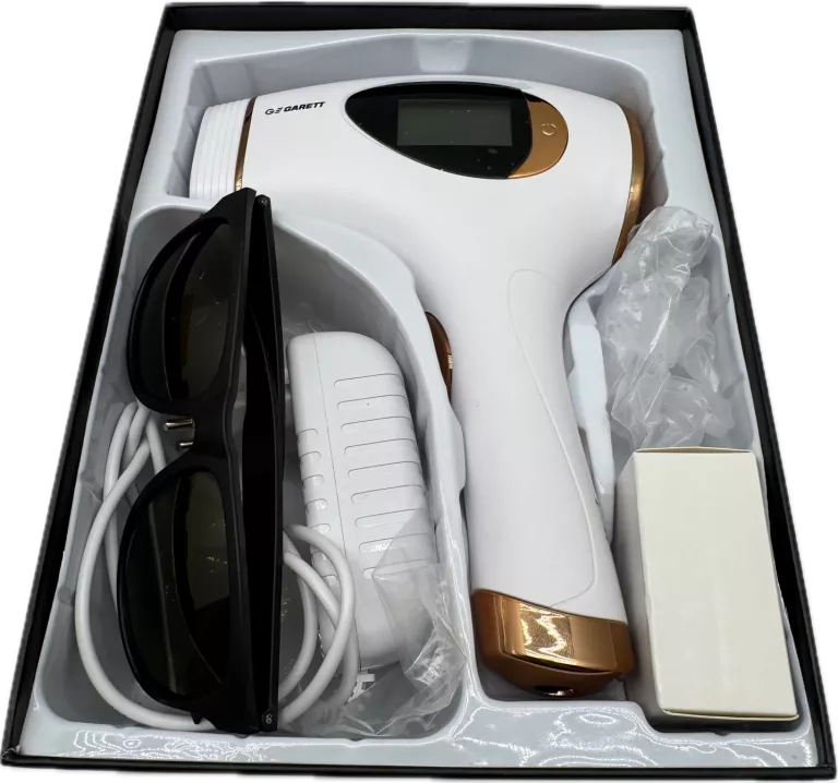 DEPILATOR IPL GARETT BEAUTY FLASH WYŚWIETLACZ LED BIAŁO-ZŁOTY