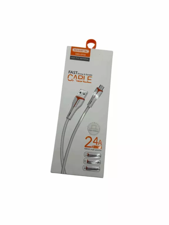 KABEL USB TYP-C 2A SOMOSTEL BIAŁY