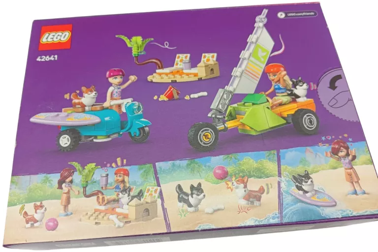 LEGO FRIENDS 42641 PRZYGODA Z SURFUJĄCYMI PSAMI I SKUTEREM