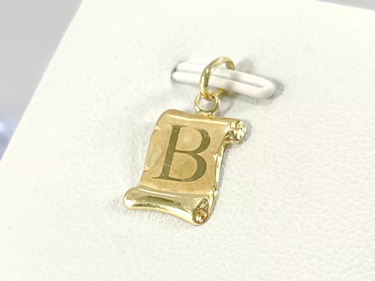 ZŁOTA ZAWIESZKA LITERA "B" 585 0,42G