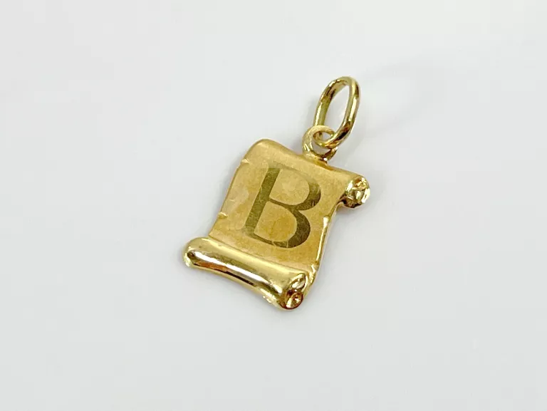 ZŁOTA ZAWIESZKA LITERA "B" 585 0,42G