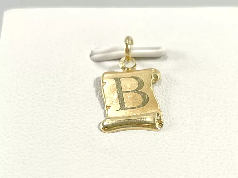 ZŁOTA ZAWIESZKA LITERA "B" 585 0,42G