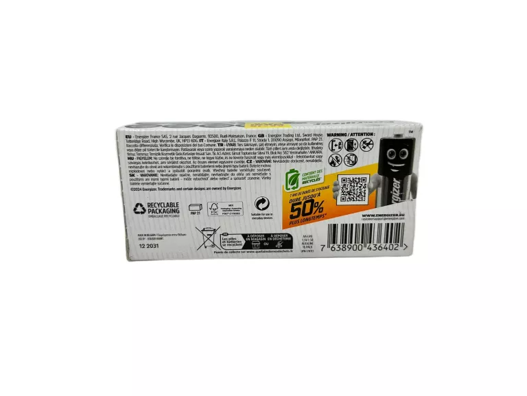 16X BATERIA ENERGIZER ALKALINE POWER LR6 AA R6 E91 1,5V