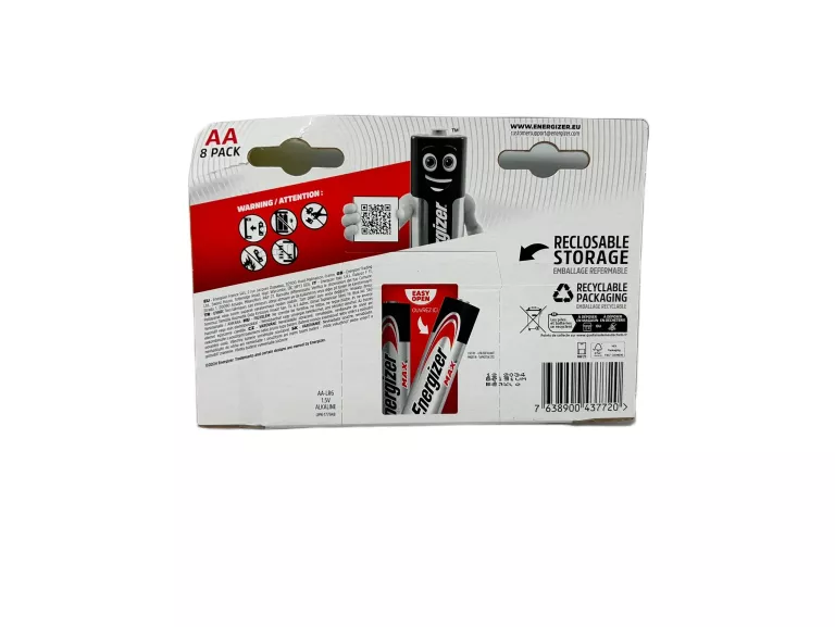 8X BATERIA ENERGIZER MAX LR6 AA R6 E91 1,5V