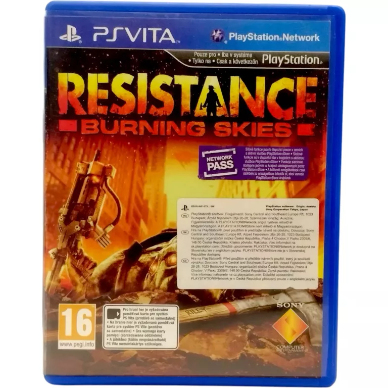 GRA PLAY STATION PS VITA - RESISTANCE BURNING SKIES - POLSKA - PUDEŁKO