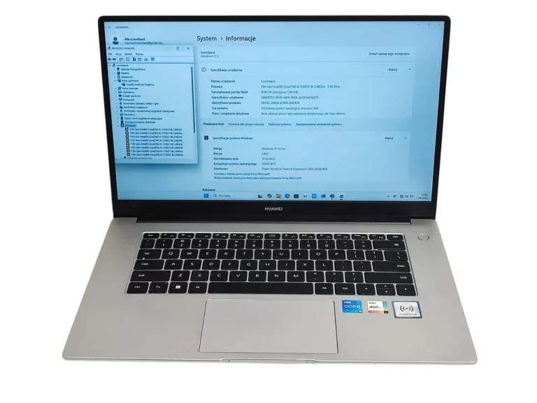 LAPTOP HUAWEI MATEBOOK D 8/512 GB SSD I5-1135G7