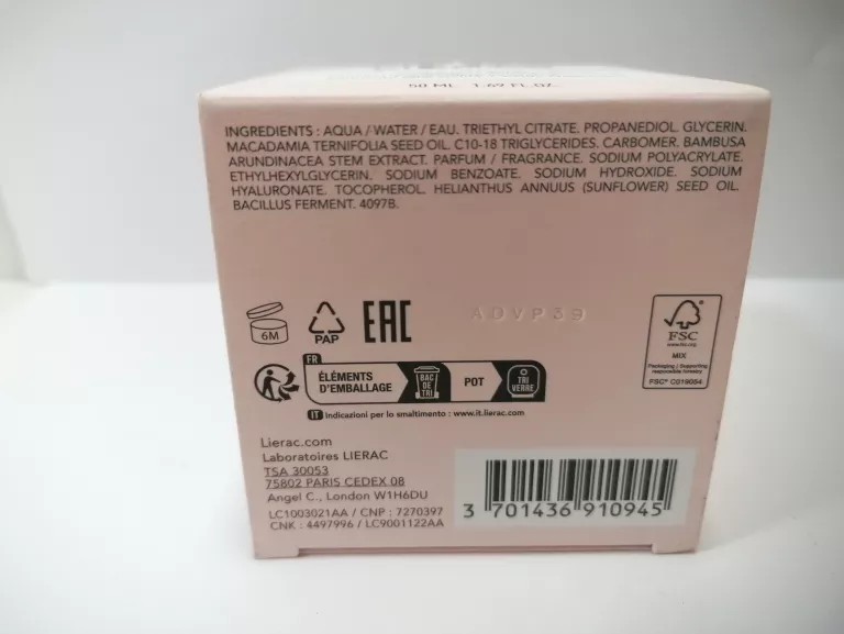 LIERAC REHYDRATING RADIANCE CREAM-GEL