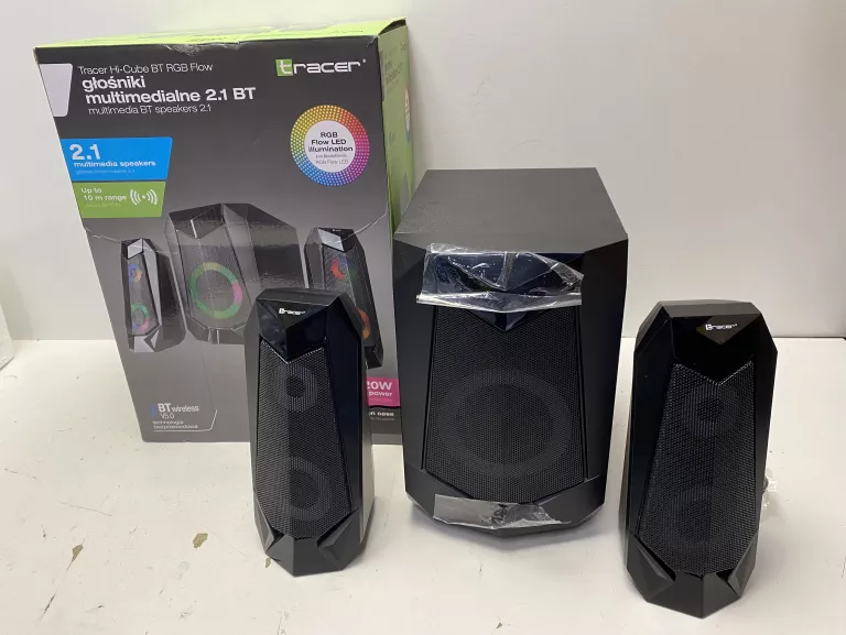 GŁOŚNIKI TRACER 2.1 HI- CUBE RGB FLOW BLUETOOTH