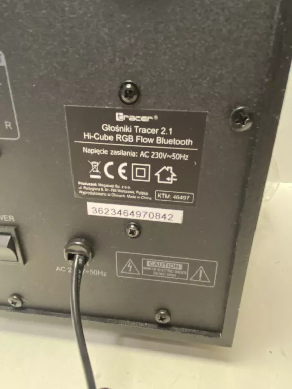 GŁOŚNIKI TRACER 2.1 HI- CUBE RGB FLOW BLUETOOTH