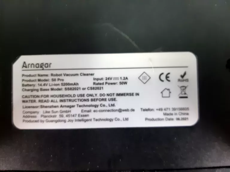 ODKURZACZ ROBOT SPRZĄTAJĄCY ARNAGAR S8 PRO