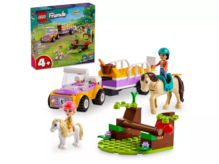 LEGO FRIENDS 42634 PRZYCZEPA NA KONIA I KUCYKA