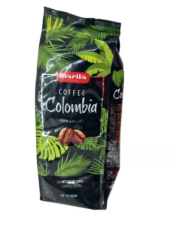 KAWA ZIARNISTA 500G MARILA COFFEE COLOMBIA ŚWIEŻO PALONA 100% ARABICA
