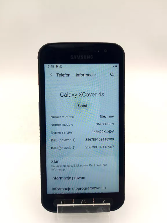 #9 TELEFON SAMSUNG GALAXY XCOVER 4S 3 GB / 32 GB 4G (LTE) CZARNY