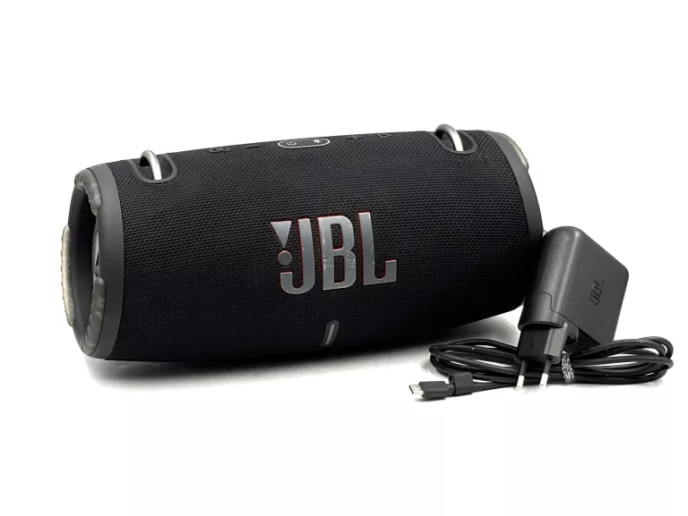 GŁOŚNIK PRZENOŚNY JBL XTREME 3 CZARNY 100W BLUETOOTH AUX + ZASILACZ
