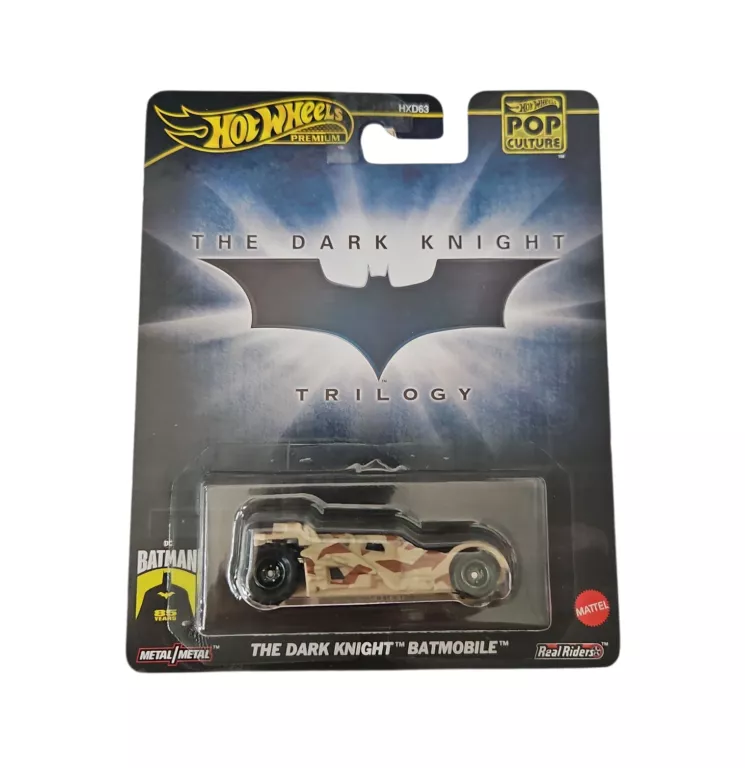 HOT WHEELS PREMIUM POP CULTURE BATMAN AUTKO THE DARK KNIGHT BATMOBILE HXD9
