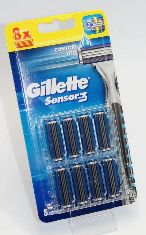 WYMIENNE WKŁADY OSTRZA DO MASZYNKI GILLETTE SENSOR3 8SZT.
