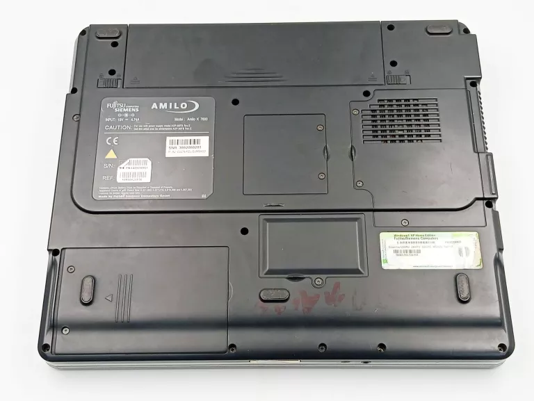 LAPTOP RETRO SIMENS FUJITSU AMILO K7600 WINDOWS XP PROFFESIONAL + ZASILACZ