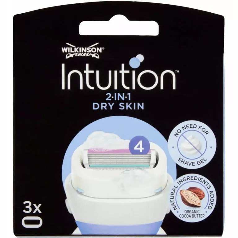 WILKINSON INTUITION DRY SKIN WKŁADY DO MASZYNKI DO GOLENIA DLA KOBIET 3 SZ