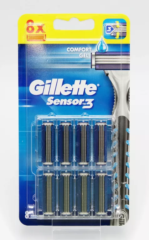 WYMIENNE WKŁADY OSTRZA DO MASZYNKI GILLETTE SENSOR3 8SZT.
