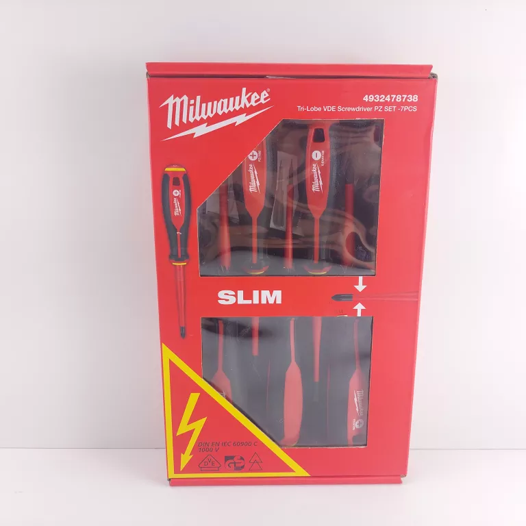 MILWAUKEE ZESTAW WKRĘTAKÓW VDE PZ 7 SZTUK 4932478738 #ZAPAKOWANY