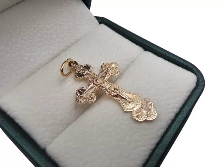 ZŁOTY KRZYŻYK P585 W1,3G R3,4X2CM