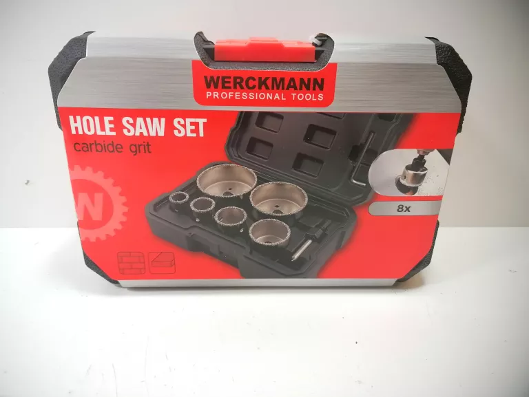 WERCKMANN HOLE SAW SET CARBIDE GRIT X8