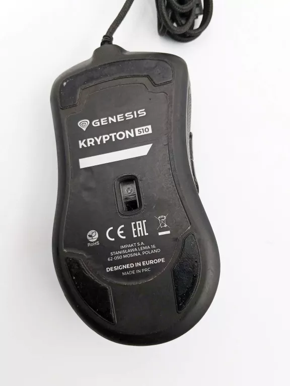 MYSZ GENESIS KRYPTON 510 USB RGB 8000 DPI GAMINGOWA CZARNA
