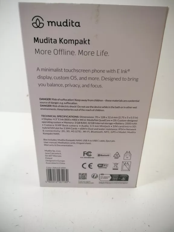 MUDITA KOMPAKT MORE OFFLINE MORE LIFE
