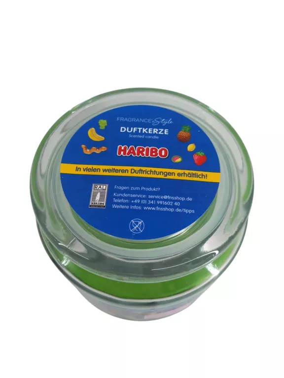 HARIBO ŚWIECA ZAPACHOWA JABŁKOWE OWOCOWE 300G