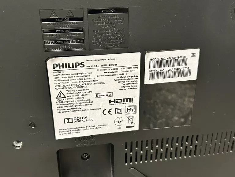 TELEWIZOR LED PHILIPS 49PUH4900/88 49" 4K UHD