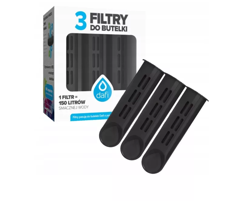 FILTRY DAFI DO BUTELEK FILTRUJĄCYCH 3 SZT. 5902884107842 CZARNE