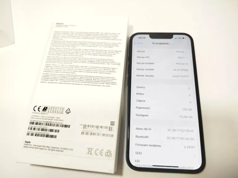 TELEFON APPLE IPHONE 13 128GB