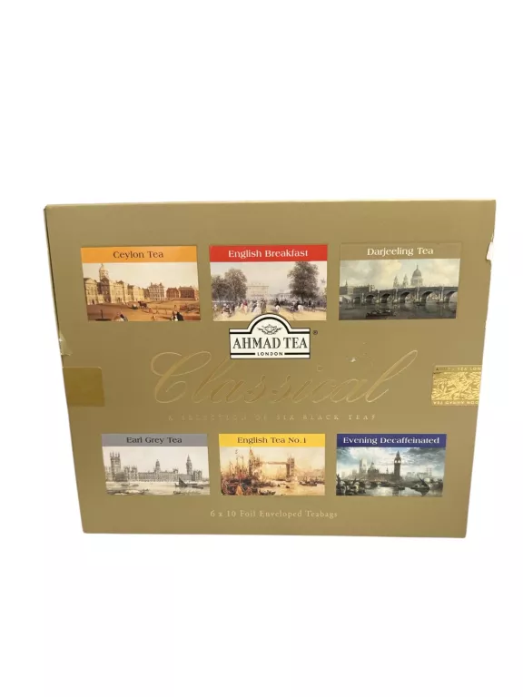 AHMAD TEA ZESTAW HERBAT CZARNYCH CLASSICAL 6X10 KOPERTEK