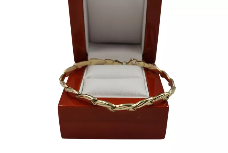 ZŁOTA BRANSOLETKA PRÓBY 585/ 19 CM