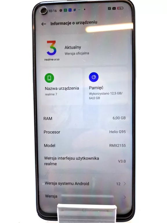 SMARTFON REALME 7 6 GB / 64 GB 4G (LTE) NIEBIESKI