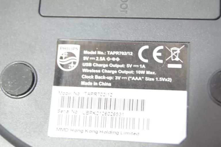 GŁOŚNIK/BUDZIK BLUETOOTH PHILIPS PR702! SUPER STAN