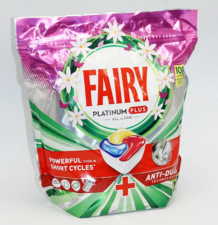 KAPSUŁKI DO ZMYWARKI FAIRY PLATINUM PLUS ALL IN ONE 100SZT LEMON SCENT
